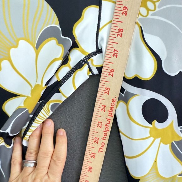 Savage X Fenty Floral Hotline High Waist Leggings Large 12-14 Yellow and Black - Picture 8 of 11